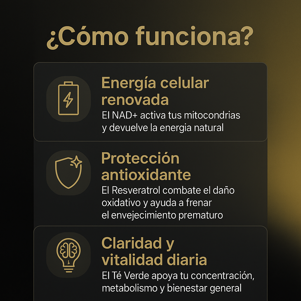 NAD + RESVERATROL | 60 Comprimidos