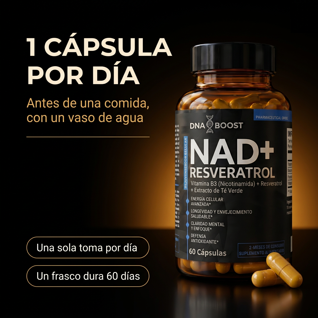 NAD + RESVERATROL │ 60 Cápsulas.