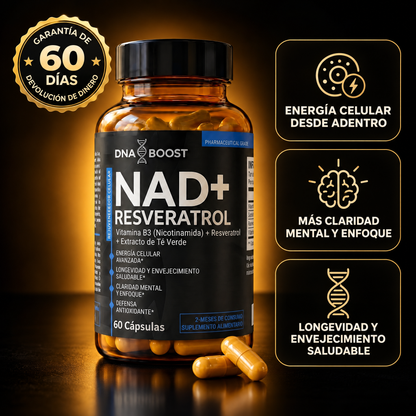 NAD + RESVERATROL │ 60 Cápsulas.