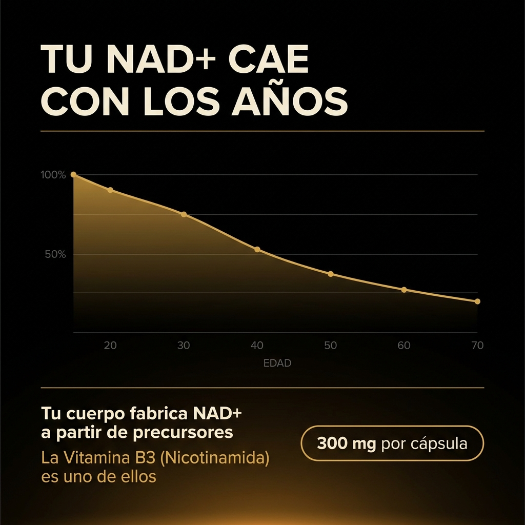 NAD + RESVERATROL │ 60 Cápsulas.